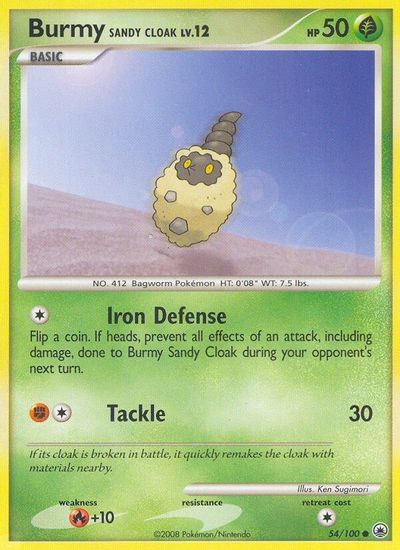 Burmy Sandy Cloak [Reverse Holo] #54