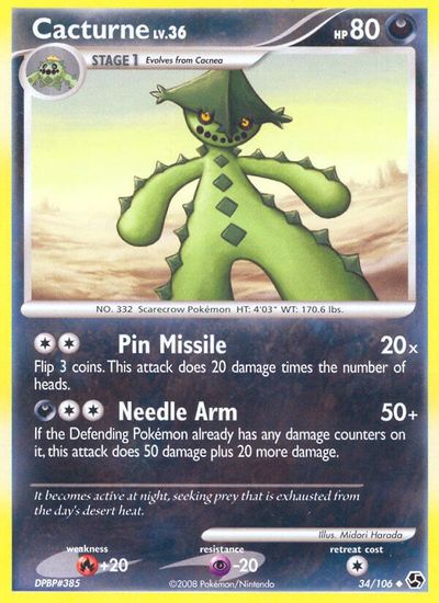 Cacturne [Reverse Holo] #34