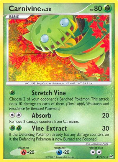 Carnivine [Reverse Holo] #43