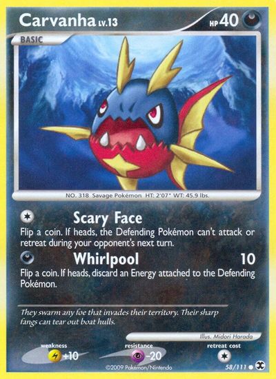 Carvanha [Reverse Holo] #58
