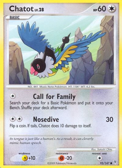 Chatot [Reverse Holo] #95