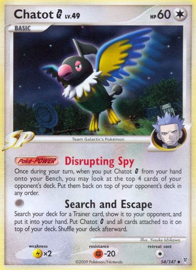 Chatot G [Reverse Holo] #54