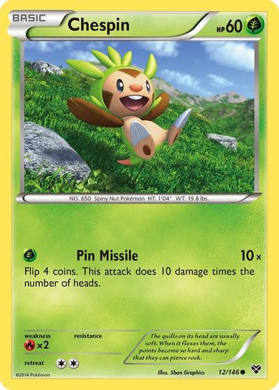 Chespin [Reverse Holo] #12