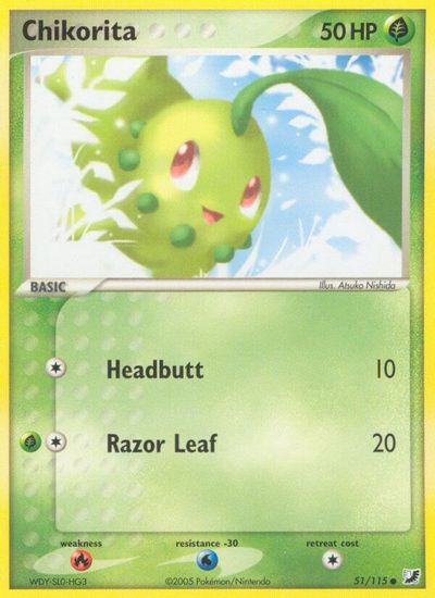 Chikorita [Reverse Holo] #51