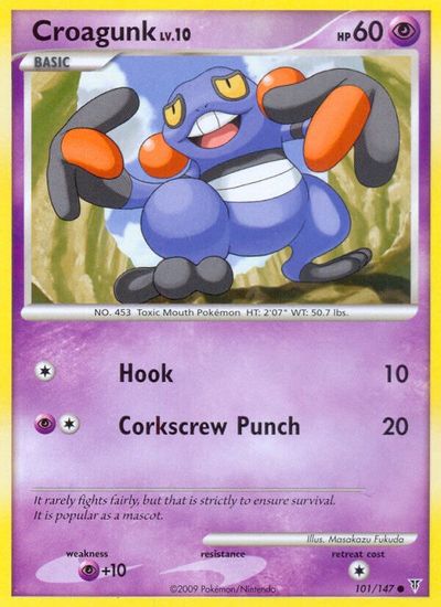 Croagunk [Reverse Holo] #101
