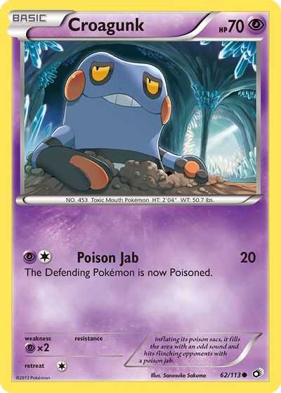 Croagunk [Reverse Holo] #62