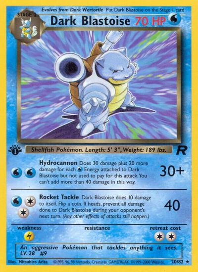 Dark Blastoise #20
