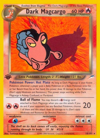 Dark Magcargo [1st Edition] #18