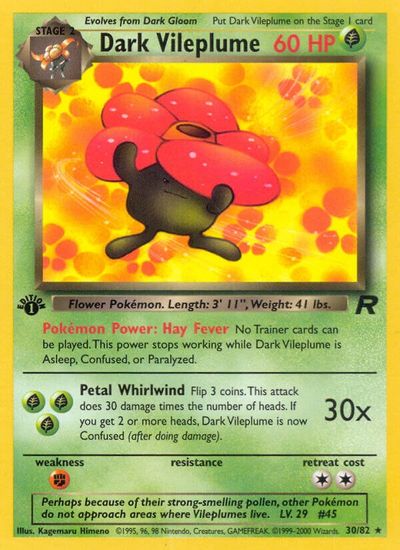 Dark Vileplume [1st Edition] #30