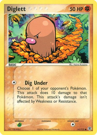 Diglett [Reverse Holo] #61