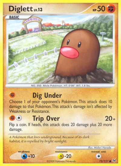 Diglett [Reverse Holo] #72