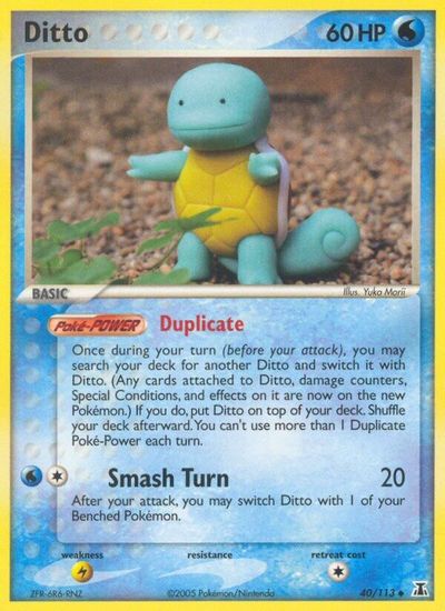 Ditto (Squirtle) [Reverse Holo] #40