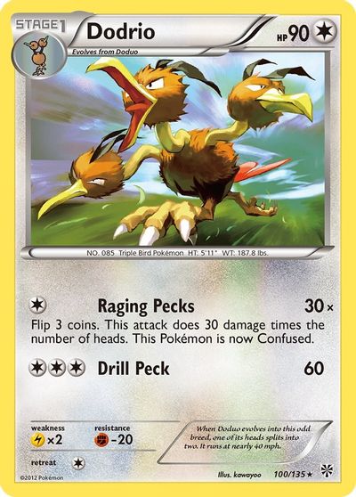 Dodrio [Reverse Holo] #100