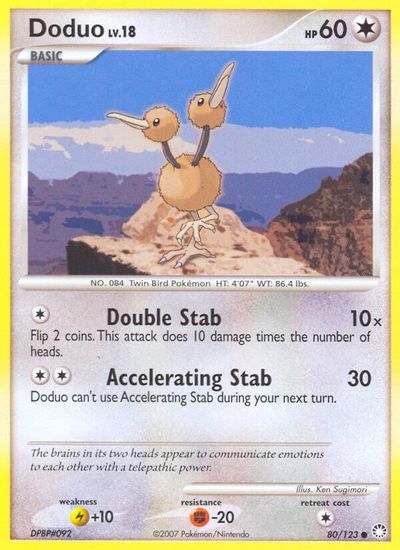Doduo [Reverse Holo] #80