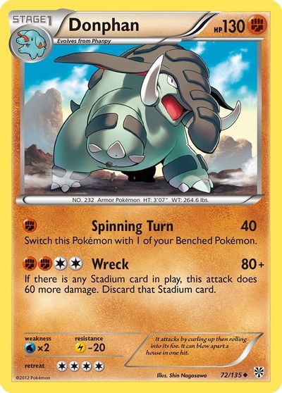 Donphan [Reverse Holo] #72