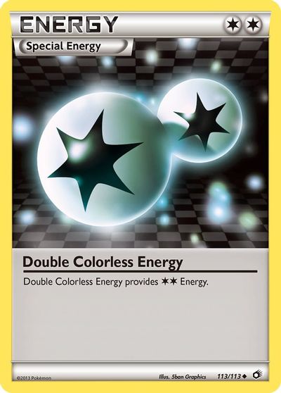 Double Colorless Energy [Reverse Holo] #113