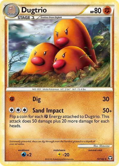Dugtrio [Reverse Holo] #19
