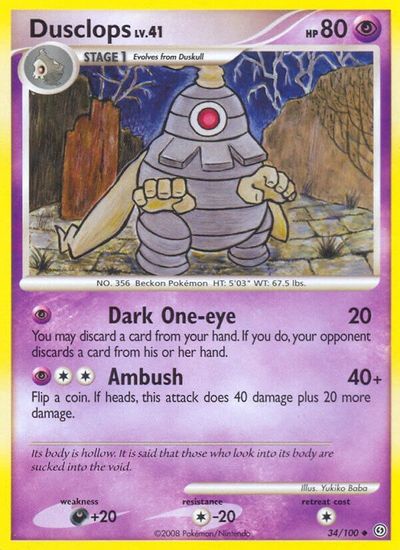 Dusclops [Reverse Holo] #34
