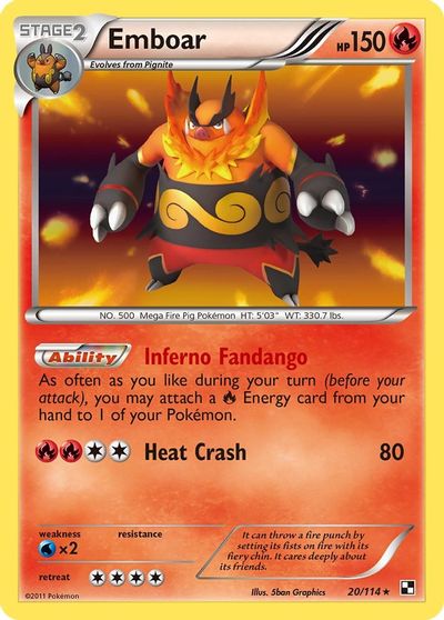 Emboar [Reverse Holo] #19