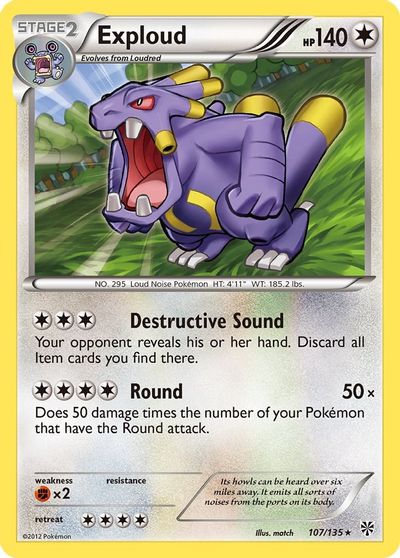 Exploud [Reverse Holo] #107