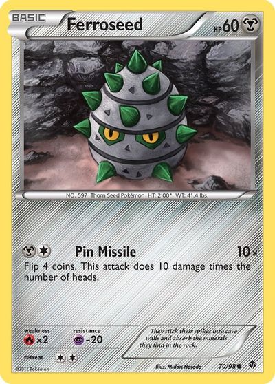 Ferroseed [Reverse Holo] #70