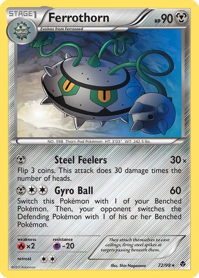 Ferrothorn [Reverse Holo] #72