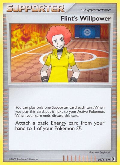 Flint's Willpower [Reverse Holo] #91
