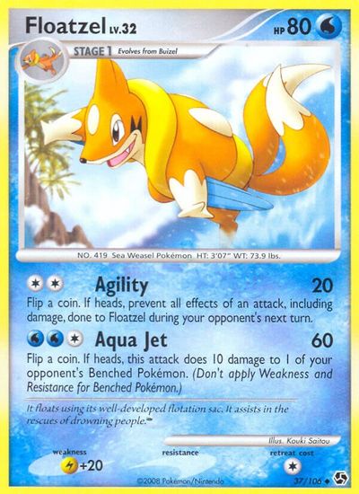 Floatzel [Reverse Holo] #37