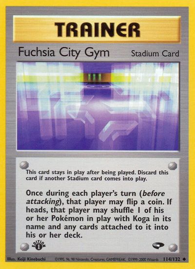 Fuchsia City Gym [1st Edition] #114