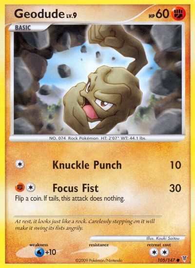 Geodude [Reverse Holo] #105