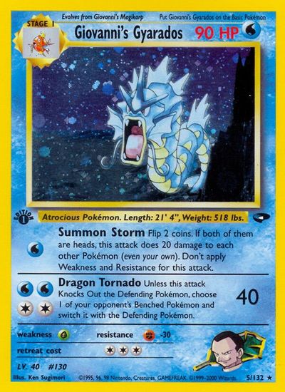 Giovanni's Gyarados [1st Edition] #5