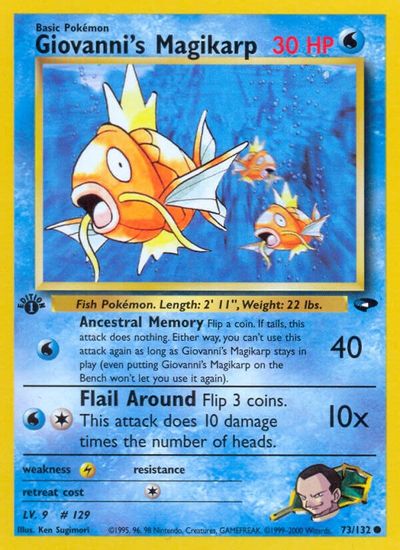 Giovanni's Magikarp [1st Edition] #73