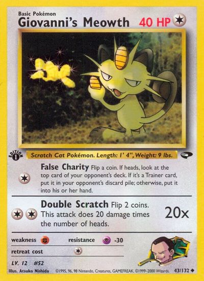 Giovanni's Meowth #43