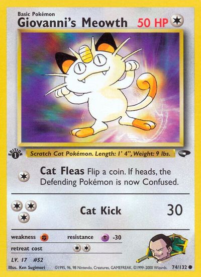 Giovanni's Meowth [1st Edition] #74