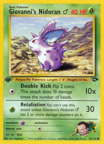 Giovanni's Nidoran [1st Edition] #76
