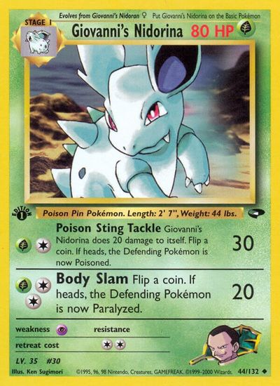 Giovanni's Nidorina [1st Edition] #44