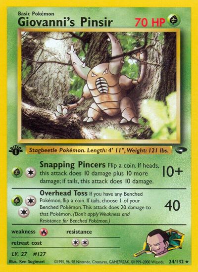 Giovanni's Pinsir [1st Edition] #24