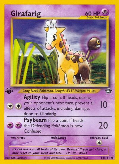 Girafarig [1st Edition] #58