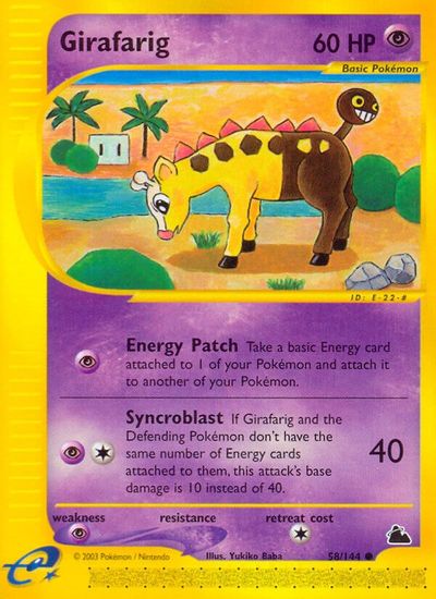 Girafarig [Reverse Holo] #58