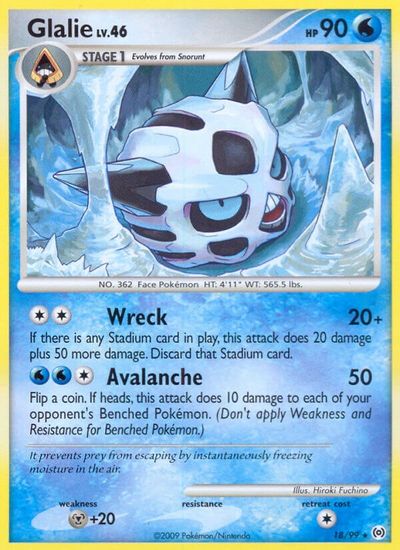 Glalie [Reverse Holo] #18