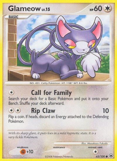 Glameow [Reverse Holo] #65
