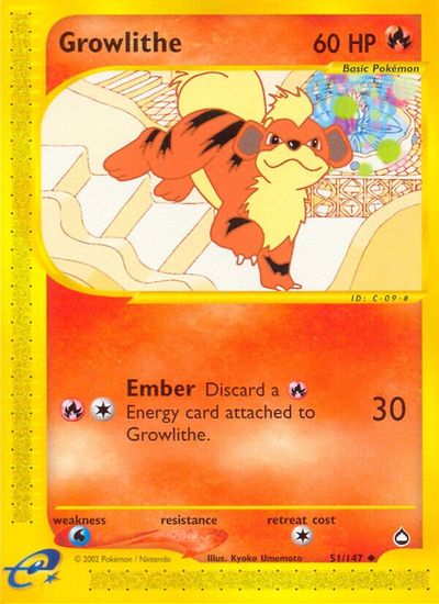 Growlithe [Reverse Holo] #51