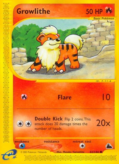 Growlithe [Reverse Holo] #62