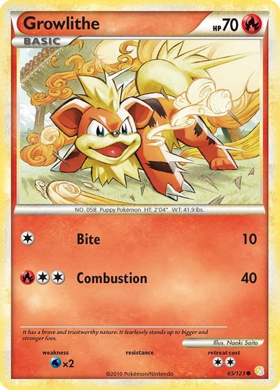 Growlithe [Reverse Holo] #65