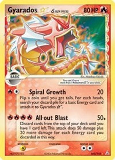 Gyarados [Gold Star] #102