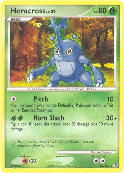Heracross [Reverse Holo] #28