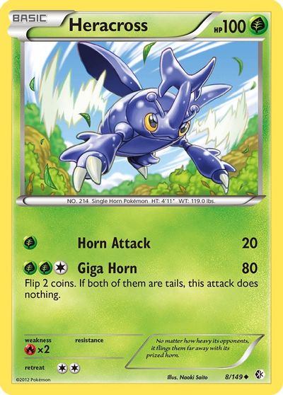 Heracross [Reverse Holo] #8