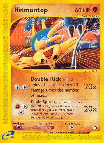 Hitmontop [Reverse Holo] #82