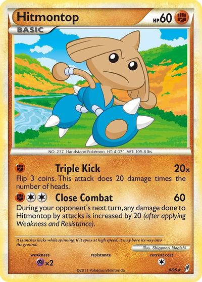 Hitmontop [Reverse Holo] #8