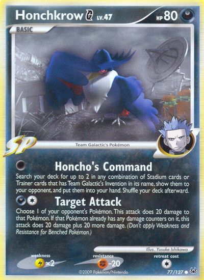 Honchkrow G [Reverse Holo] #77